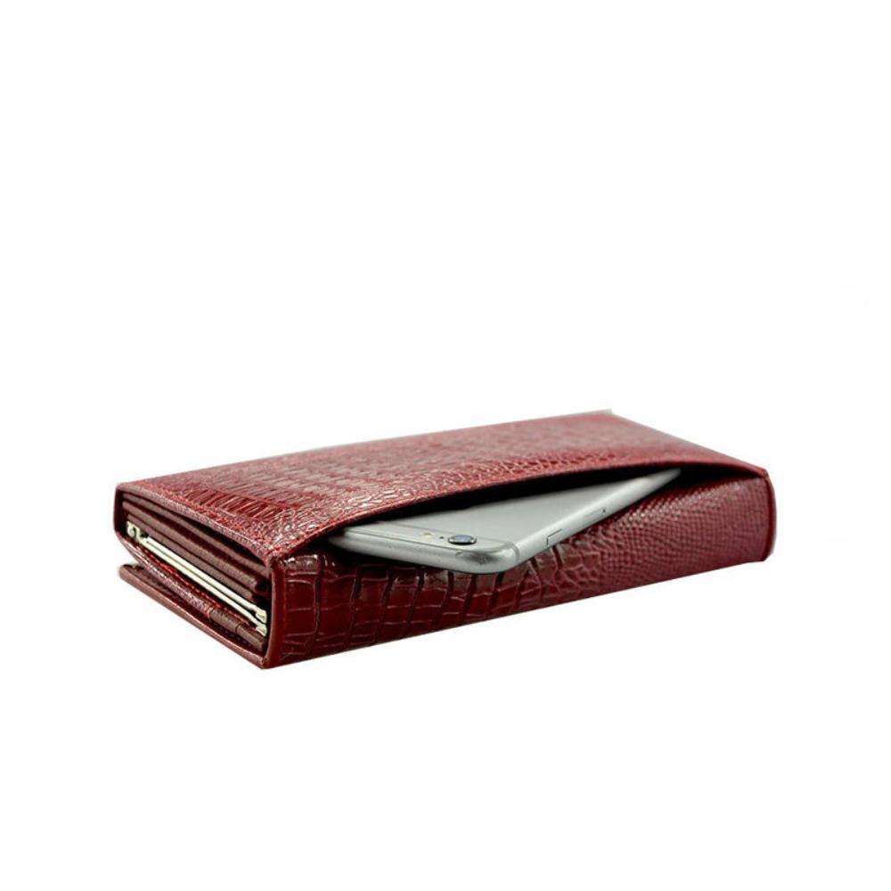 Style Madison™ | Portefeuille RFID élégant avec motif en relief