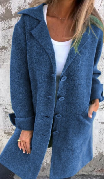 Manteau en laine à simple boutonnage Camile-Casual