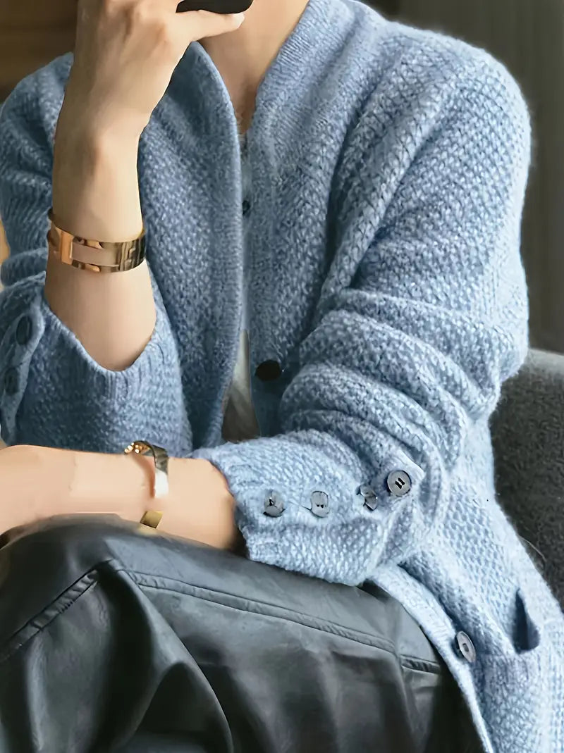 Claire – Cardigan en cachemire mélangé avec boutons