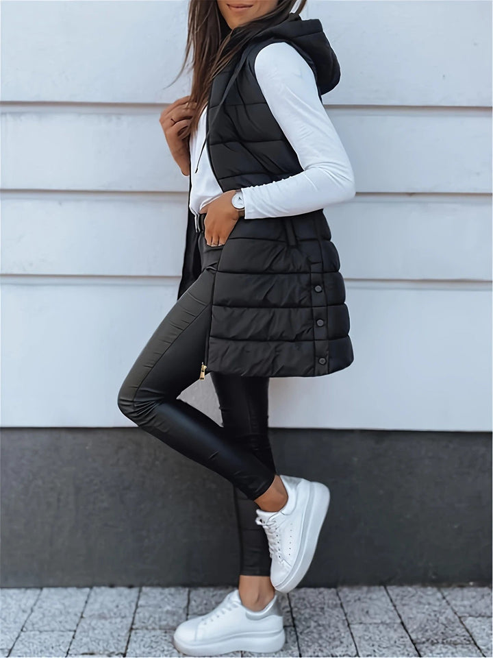 Zara™ | Gilet long sans manches décontracté