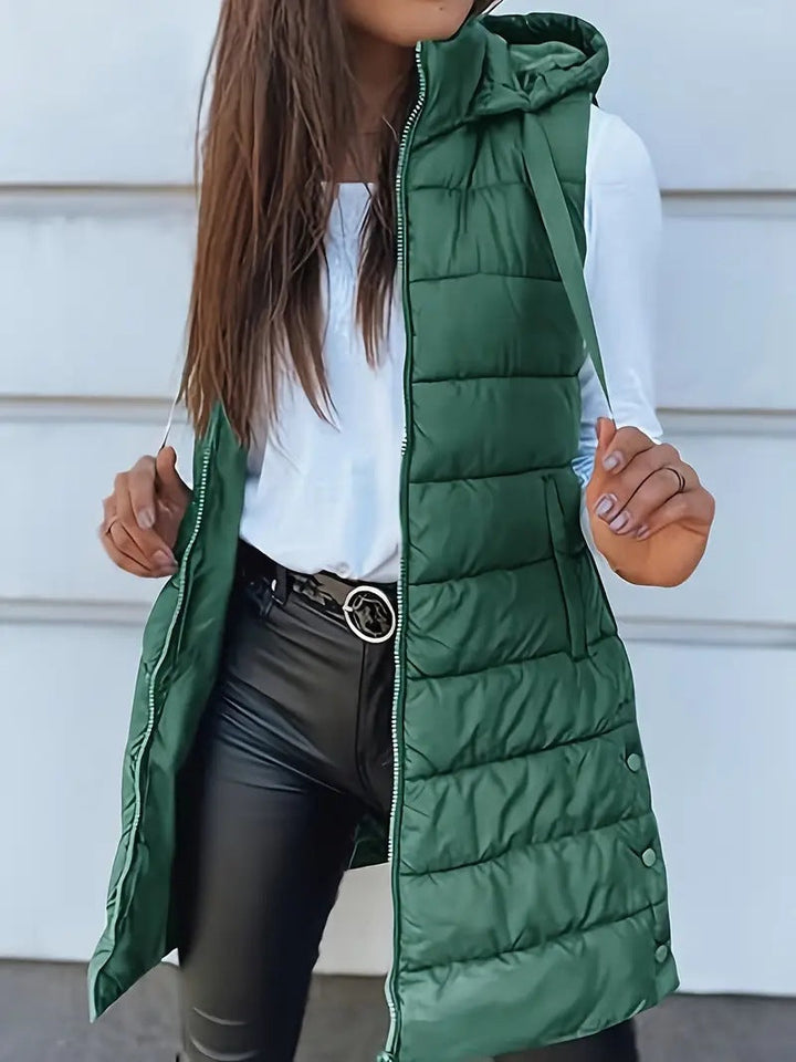Zara™ | Gilet long sans manches décontracté