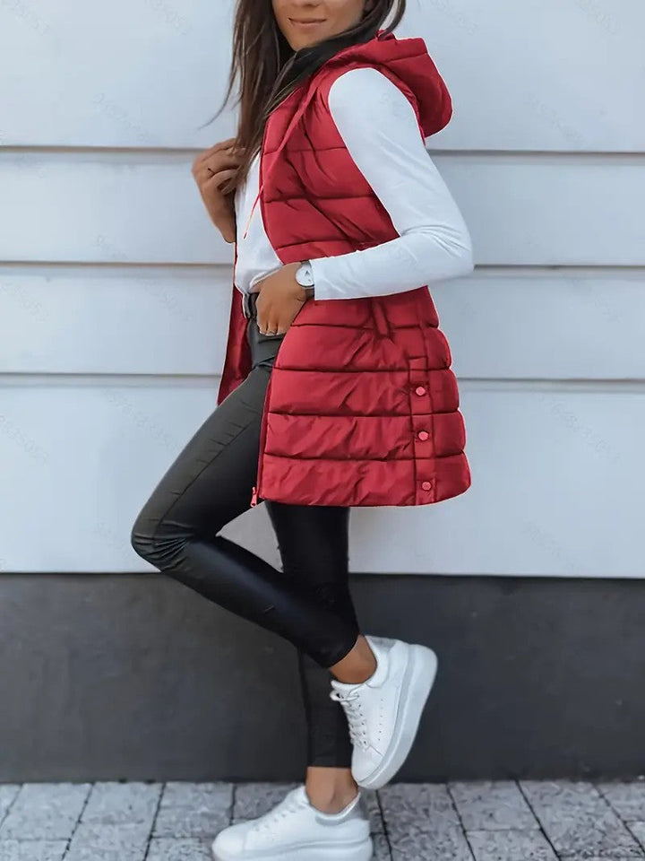 Zara™ | Gilet long sans manches décontracté