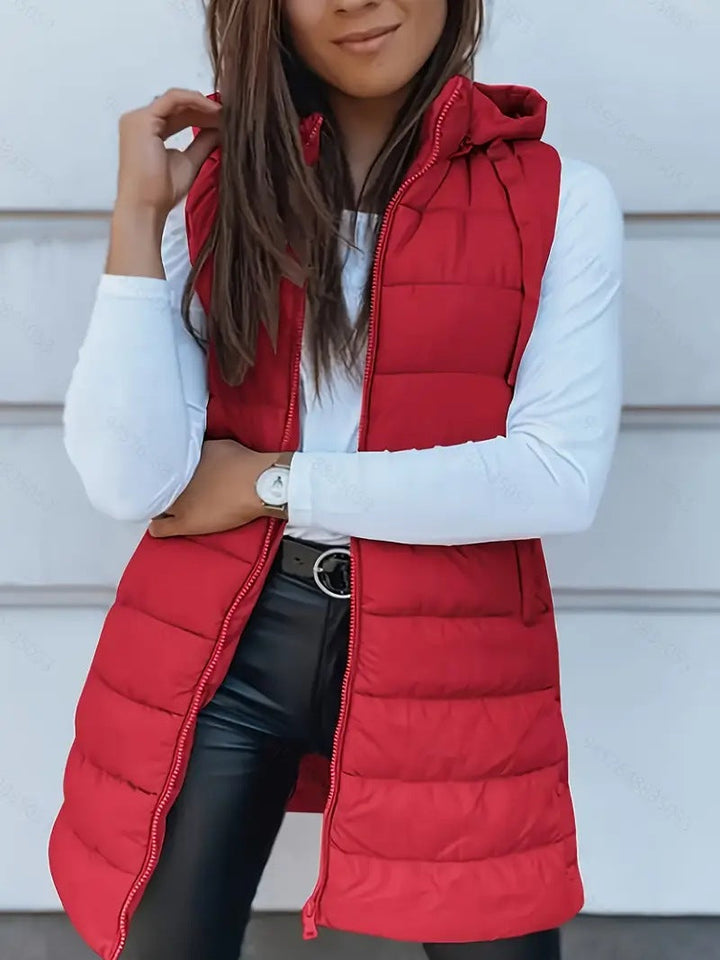 Zara™ | Gilet long sans manches décontracté