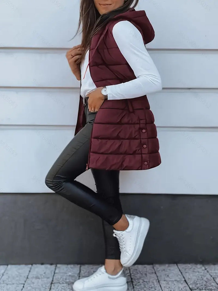Zara™ | Gilet long sans manches décontracté