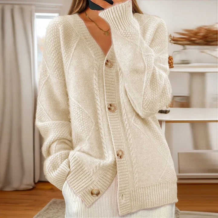 Éloise | Cardigan en maille torsadée