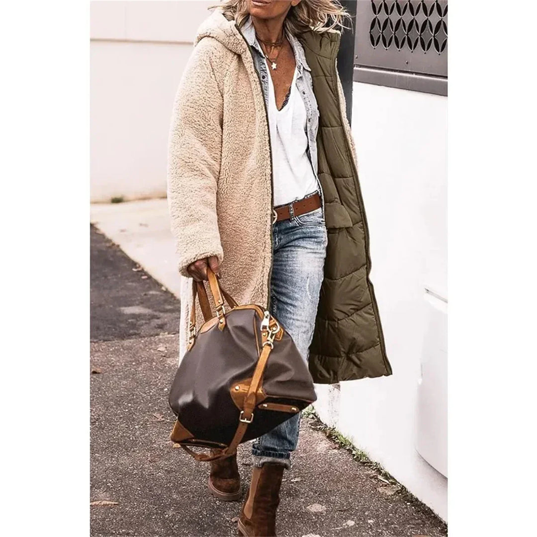 Maria - Manteau matelassé réversible