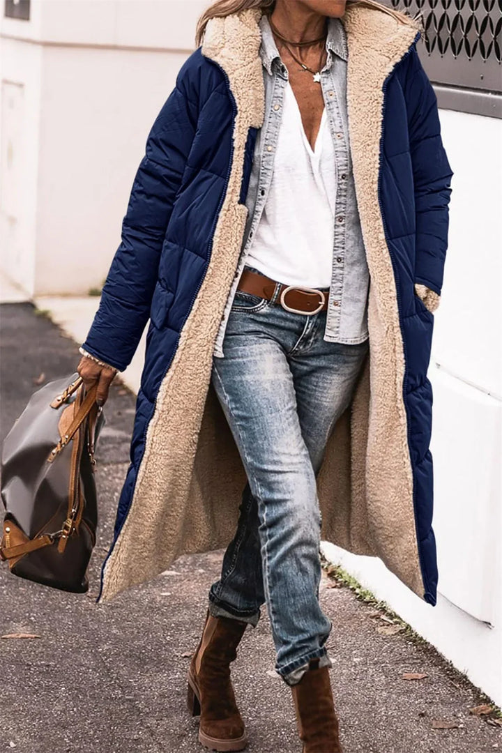 Maria - Manteau matelassé réversible