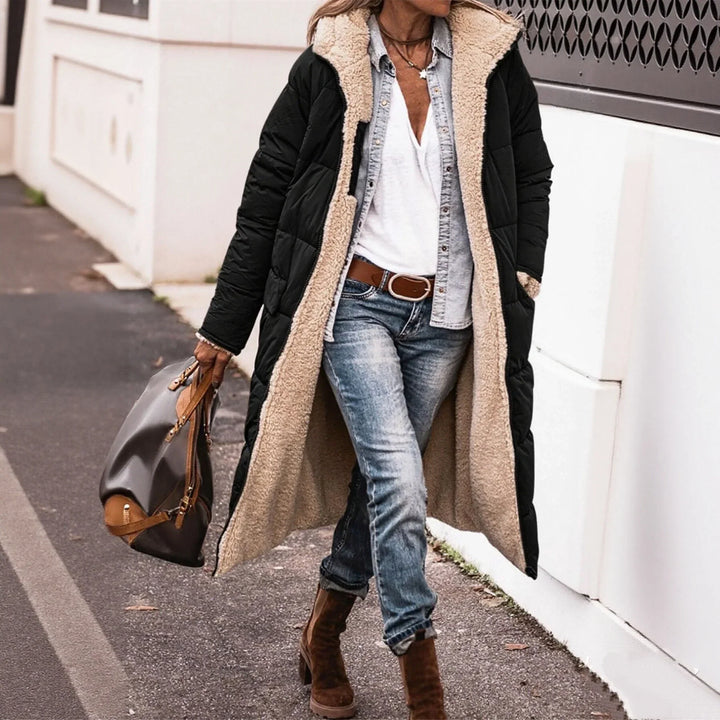 Maria - Manteau matelassé réversible