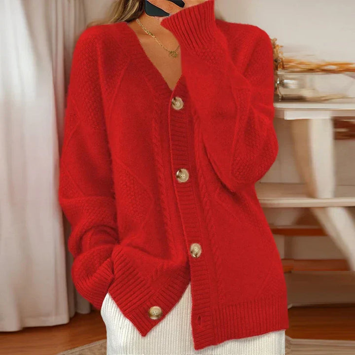 Éloise | Cardigan en maille torsadée