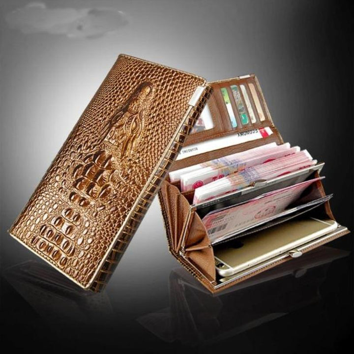 Style Madison™ | Portefeuille RFID élégant avec motif en relief