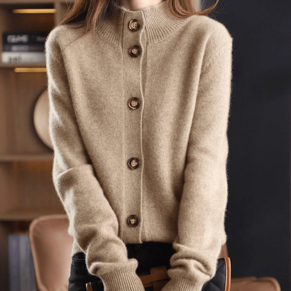 Anny | Cardigan luxueux en cachemire tricoté