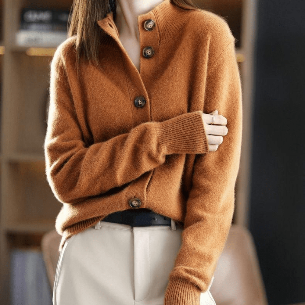 Anny | Cardigan luxueux en cachemire tricoté