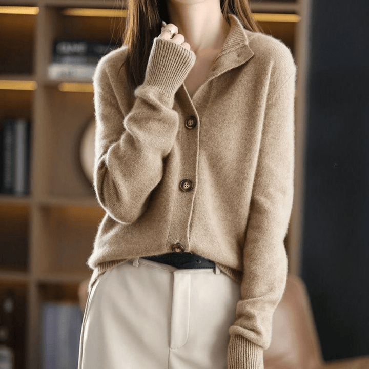 Anny | Cardigan luxueux en cachemire tricoté
