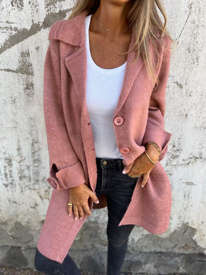 Manteau en laine à simple boutonnage Camile-Casual