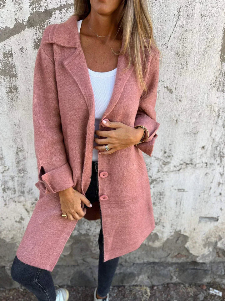 Manteau en laine à simple boutonnage Camile-Casual
