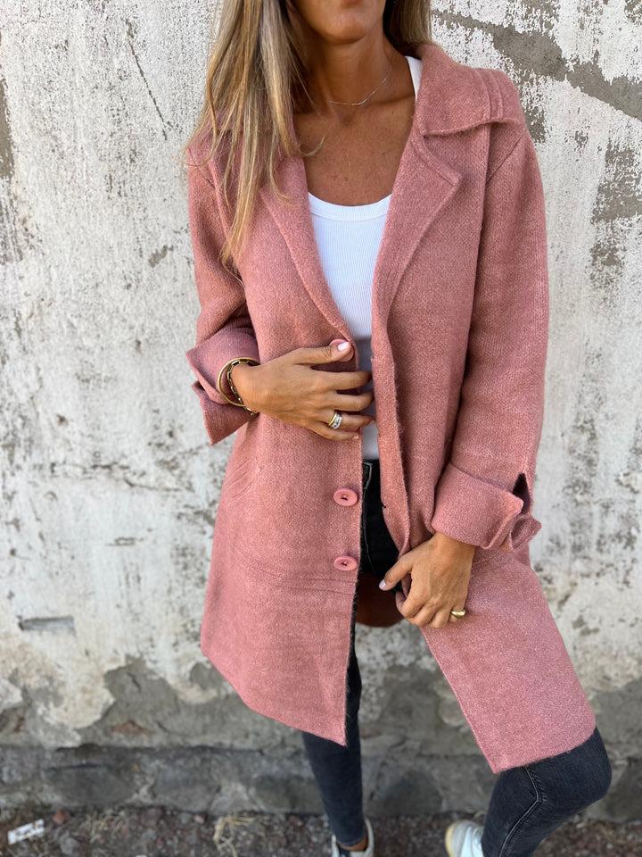Manteau en laine à simple boutonnage Camile-Casual