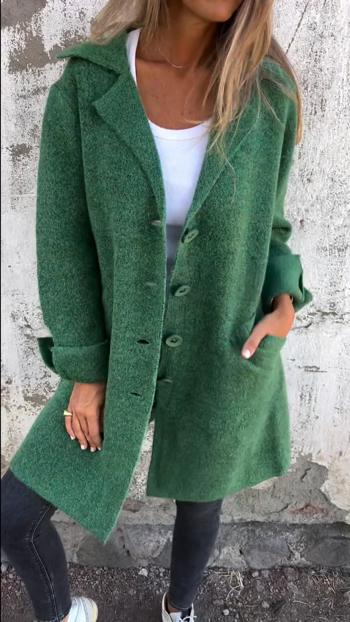 Manteau en laine à simple boutonnage Camile-Casual