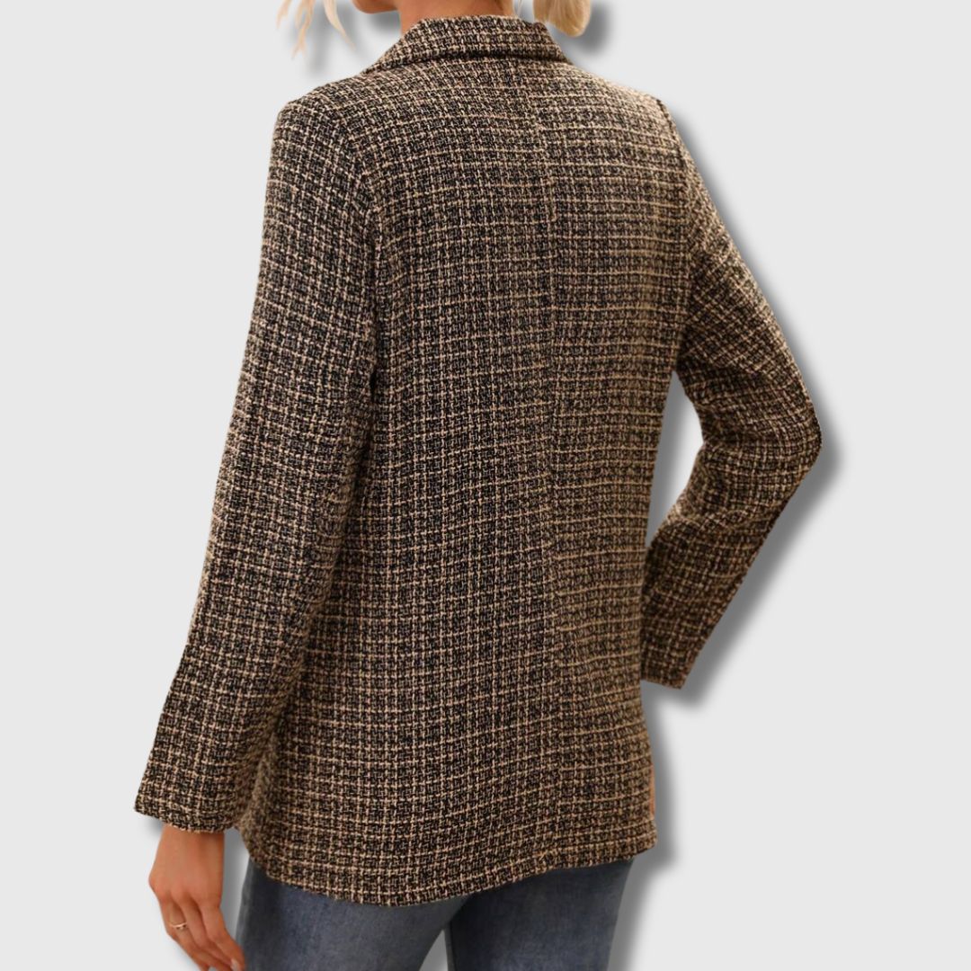 Sabine - Blazer chic en tweed pour femme, édition limitée