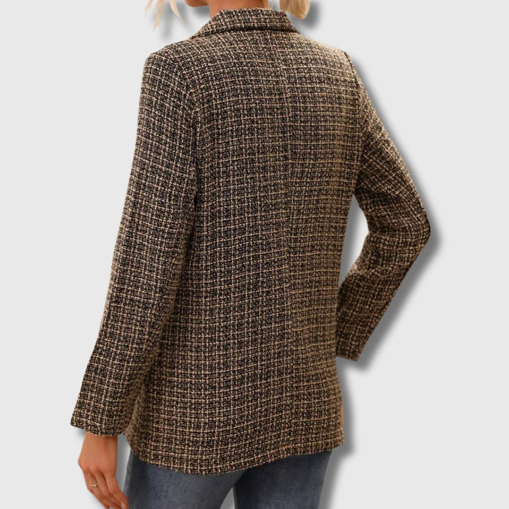Sabine - Blazer chic en tweed pour femme, édition limitée