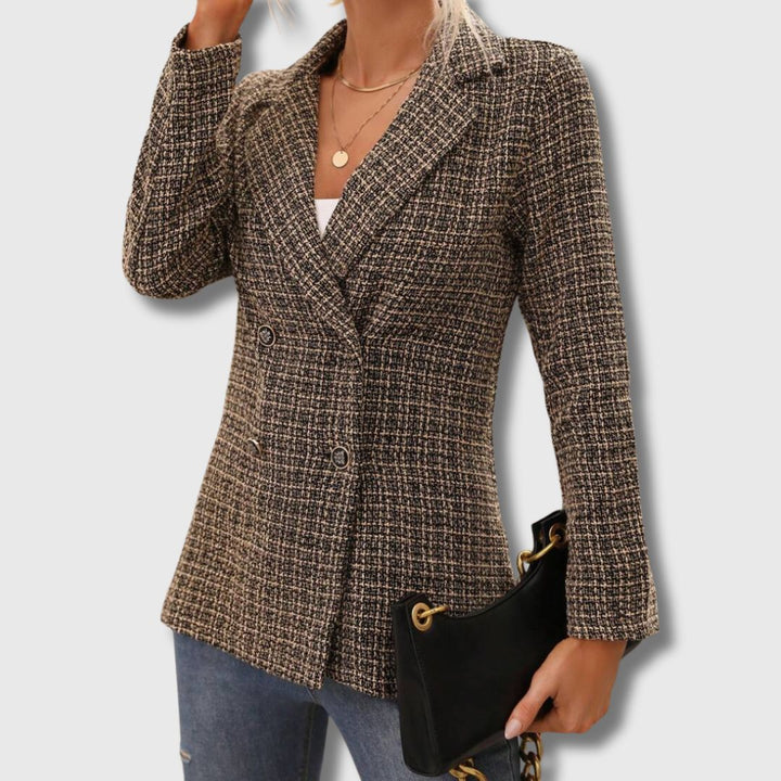 Sabine - Blazer chic en tweed pour femme, édition limitée