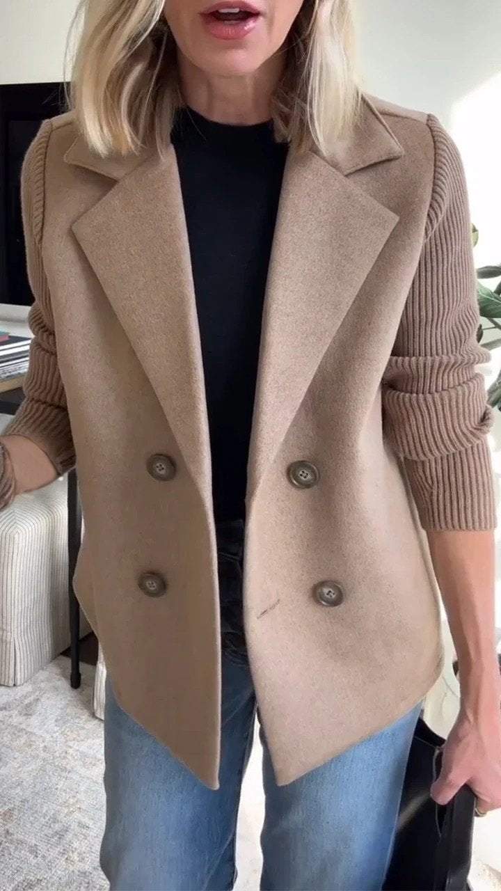 Jaz | Blazer chic à manches en maille