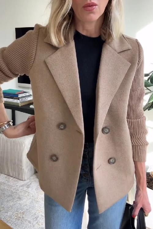 Jaz | Blazer chic à manches en maille
