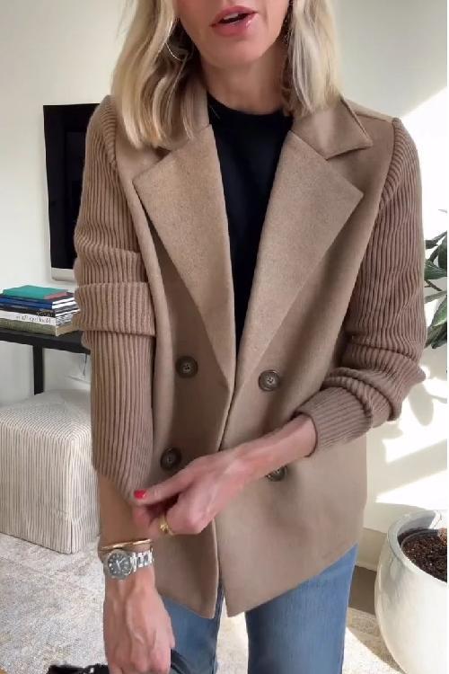 Jaz | Blazer chic à manches en maille