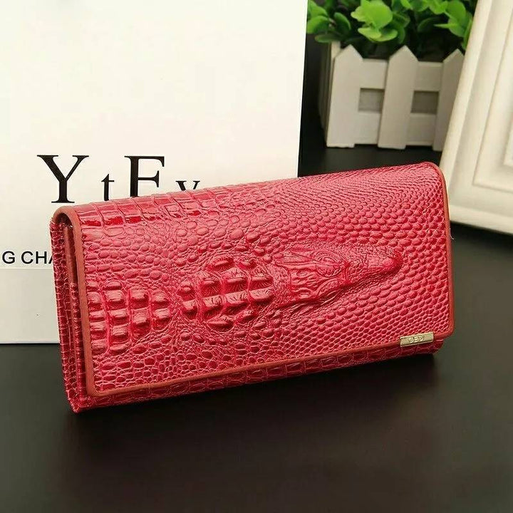 Style Madison™ | Portefeuille RFID élégant avec motif en relief